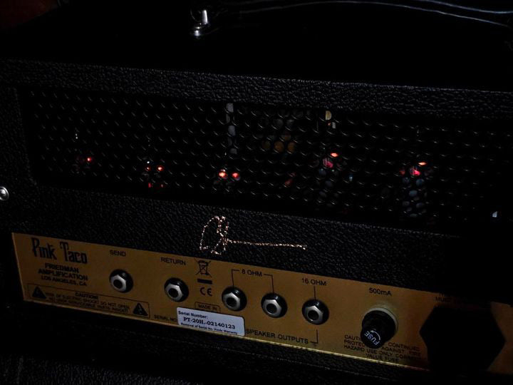 Scala Owned & Signed Friedman Handwired PT-20 "Pink Taco" 20-Watt Guitar Amp Head and PT-112 Cab Bundle - Used Mint