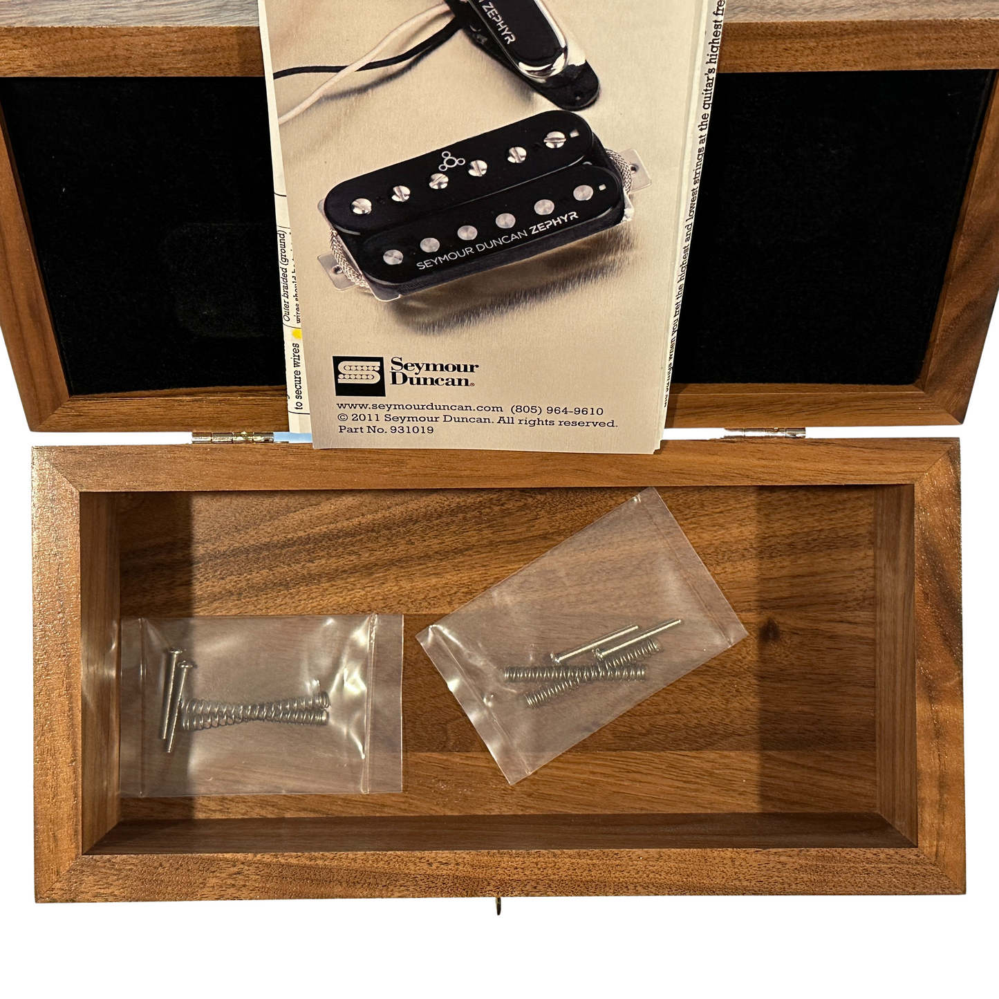 Seymour Duncan ZS-1s Zephyr Silver Humbucker Pickup Set Zebra (Neck 7.5K; Bridge 8.1K)