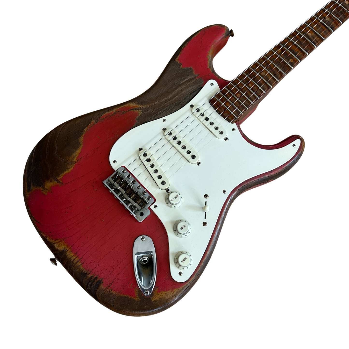 Fender Custom Shop Masterbuilt Dale Wilson '50s Roasted Stratocaster Heavy Relic Electric Guitar Fiesta Red