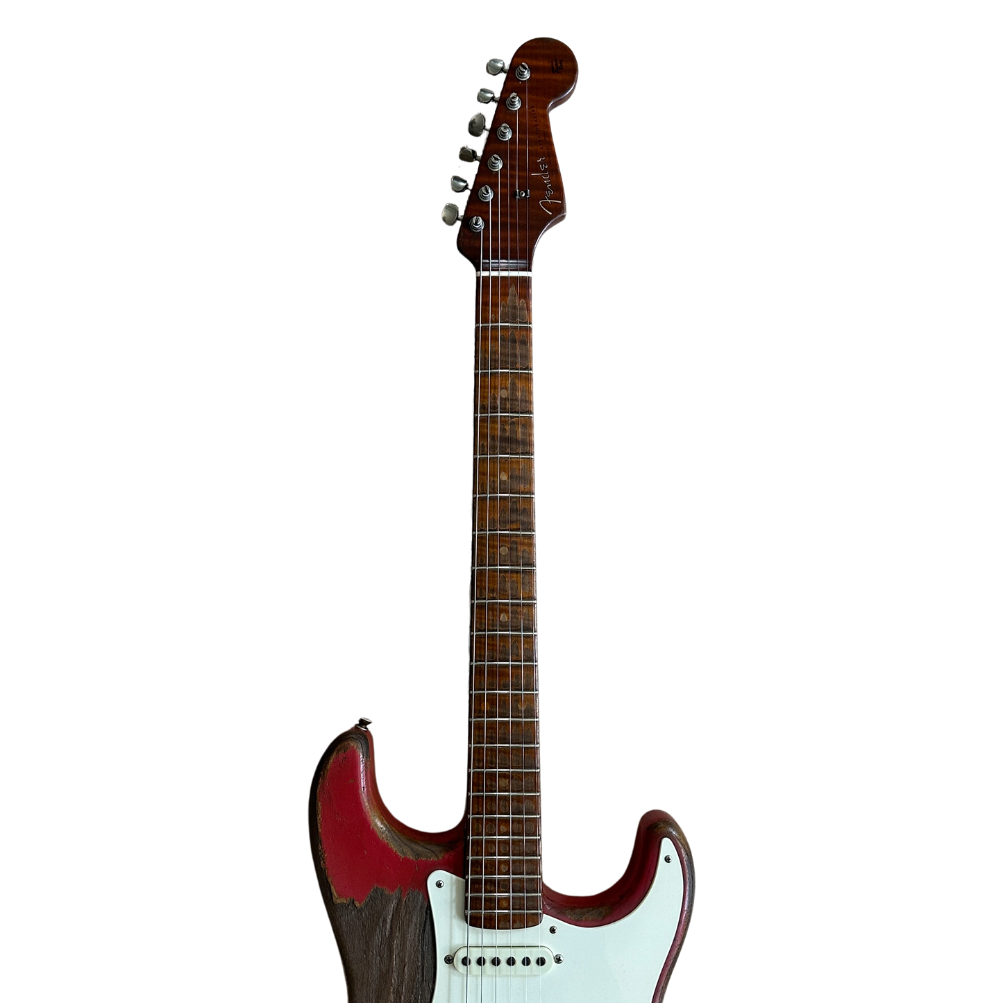 Fender Custom Shop Masterbuilt Dale Wilson '50s Roasted Stratocaster Heavy Relic Electric Guitar Fiesta Red