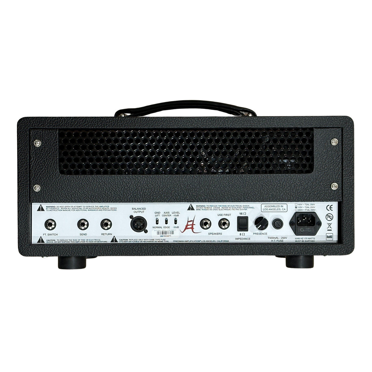 Pre-order limited run! Friedman JEL-20 Jake E Lee Signature 20 Watt Tube Guitar Amplifier Head - Black