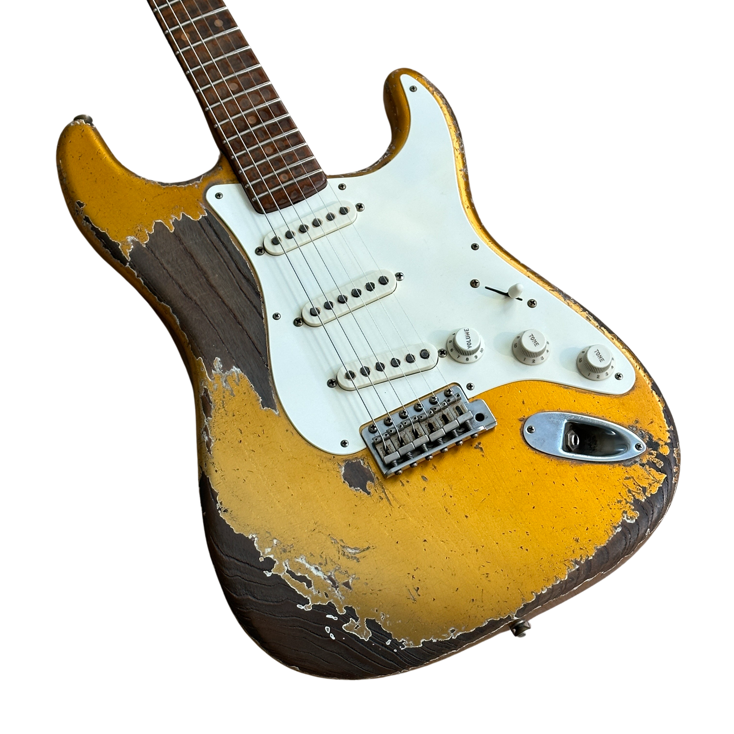 Fender Custom Shop Masterbuilt Dale Wilson '50s Roasted Stratocaster Heavy Relic Electric Guitar Aztec Gold