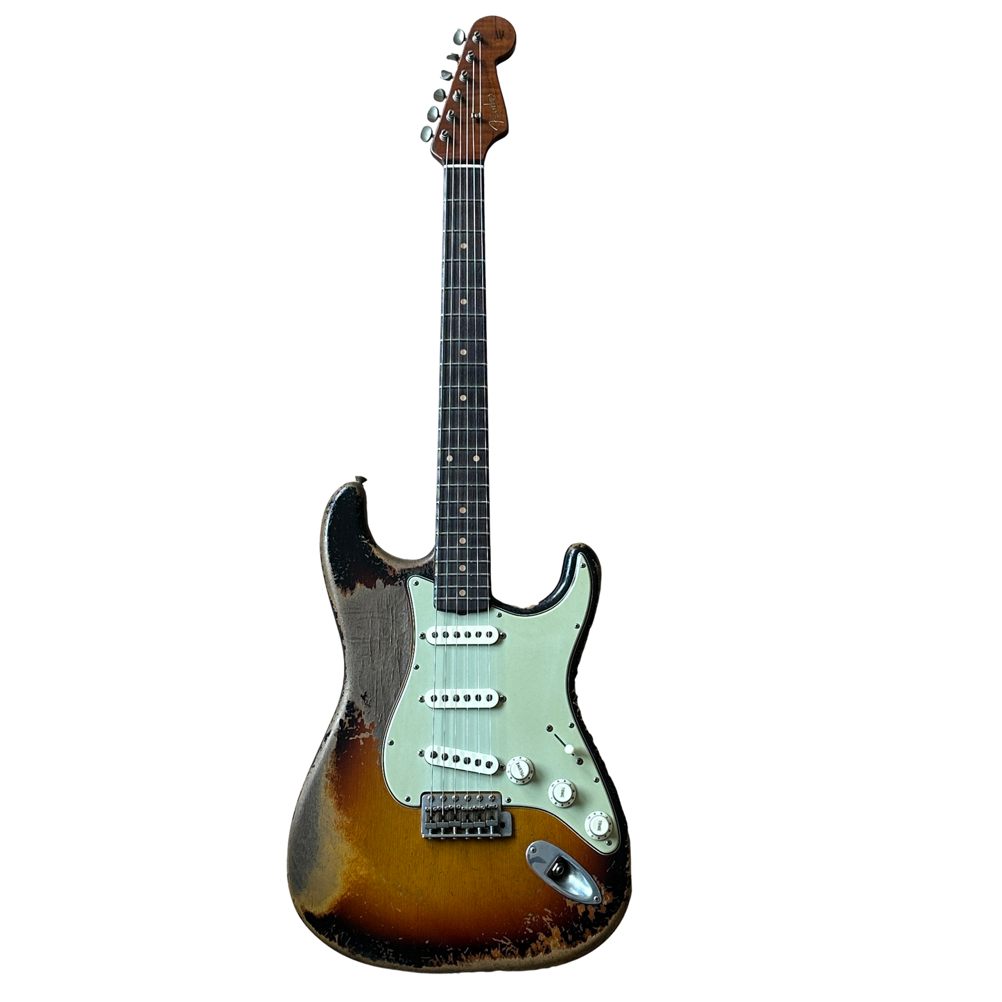 Fender Custom Shop Masterbuilt Dale Wilson '60s Roasted Stratocaster Heavy Relic Electric Guitar Faded Chocolate 3-Color Sunburst