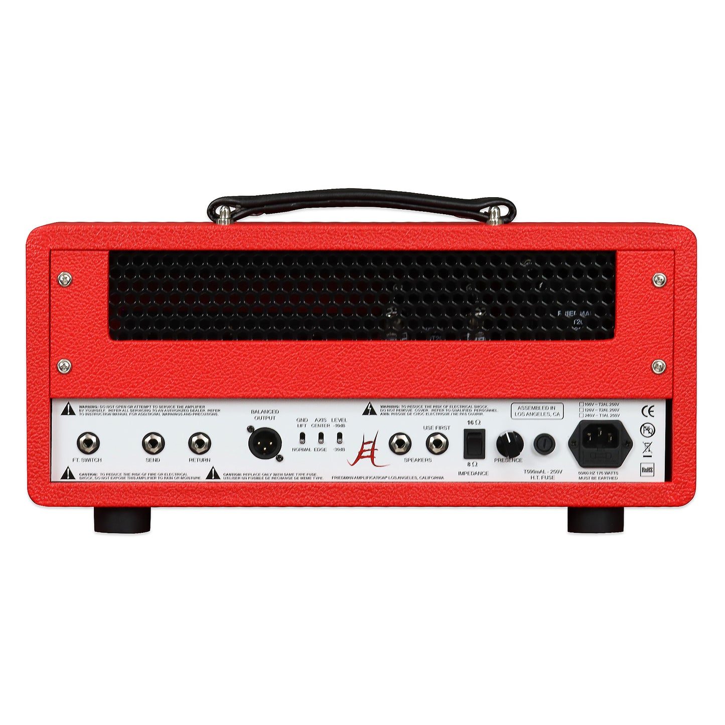 Friedman JEL-20 Jake E Lee Signature 20 Watt Tube Guitar Amplifier Head - Red