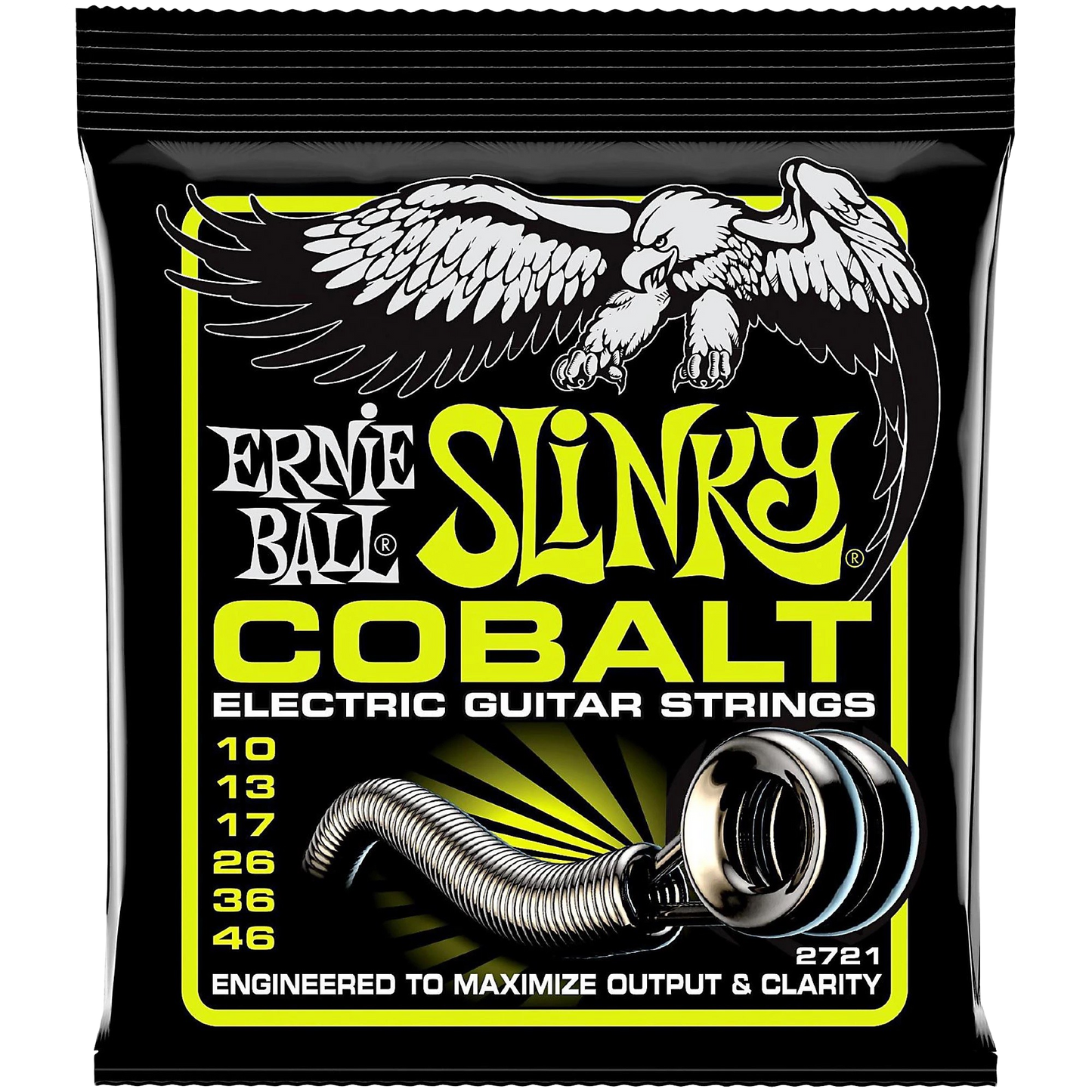 Ernie Ball 2721 Cobalt Regular Slinky Electric Guitar Strings (10-46)