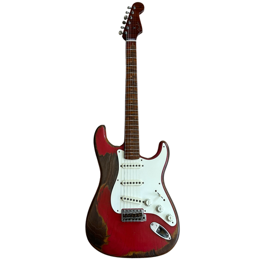 Fender Custom Shop Masterbuilt Dale Wilson '50s Roasted Stratocaster Heavy Relic Electric Guitar Fiesta Red