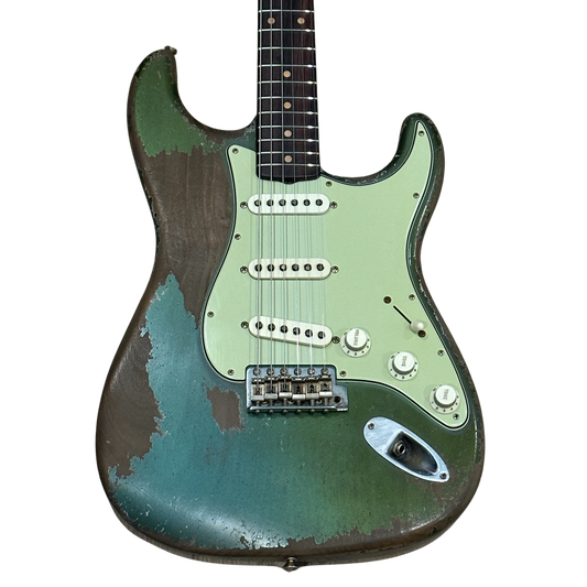 Fender Custom Shop Masterbuilt Dale Wilson '60s Roasted Stratocaster Heavy Relic Electric Guitar Sherwood Green