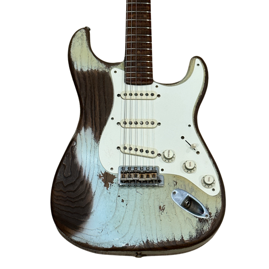 Fender Custom Shop Masterbuilt Dale Wilson '50s Roasted Stratocaster Heavy Relic Electric Guitar Sonic Blue
