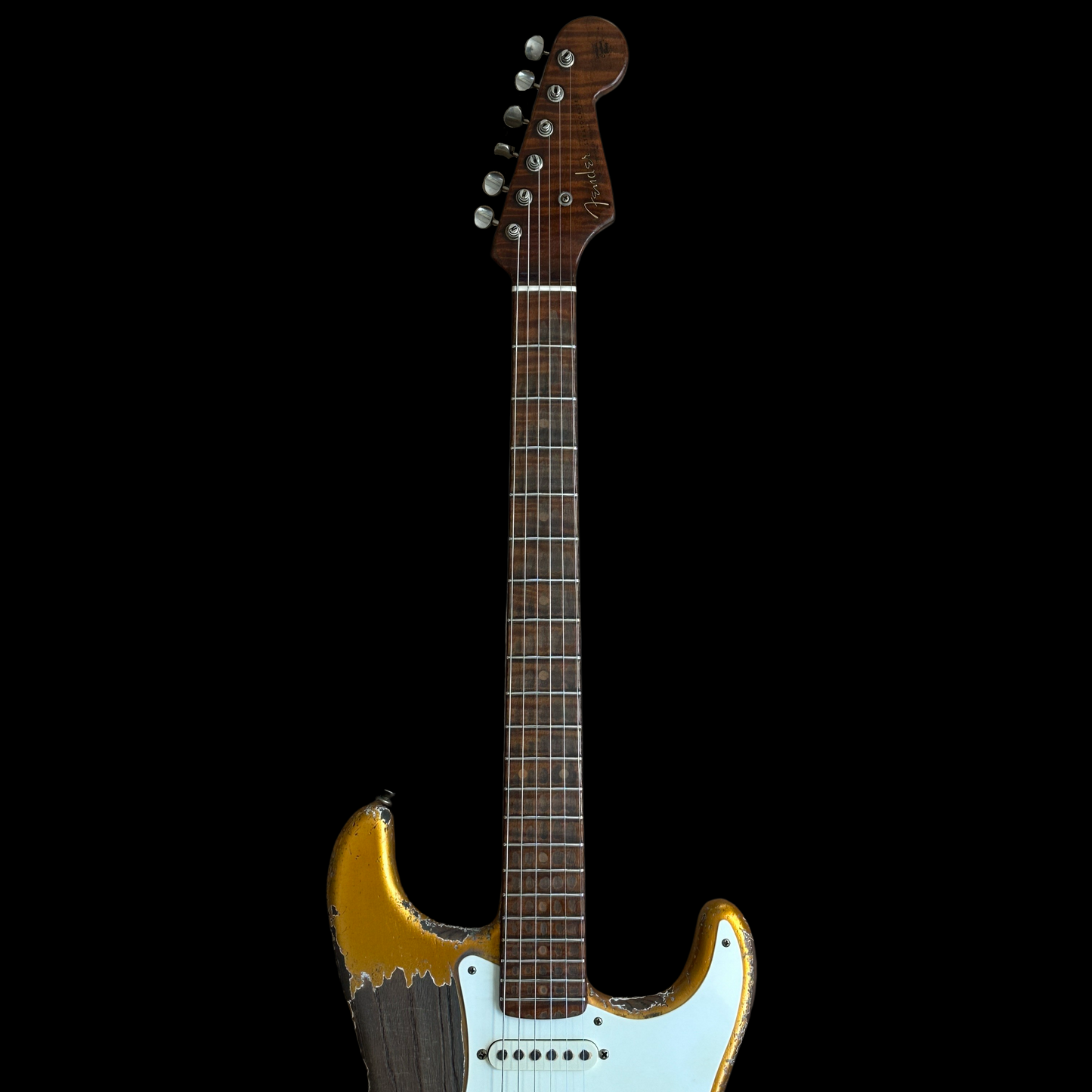 Fender Custom Shop Masterbuilt Dale Wilson '50s Roasted Stratocaster Heavy Relic Electric Guitar Aztec Gold