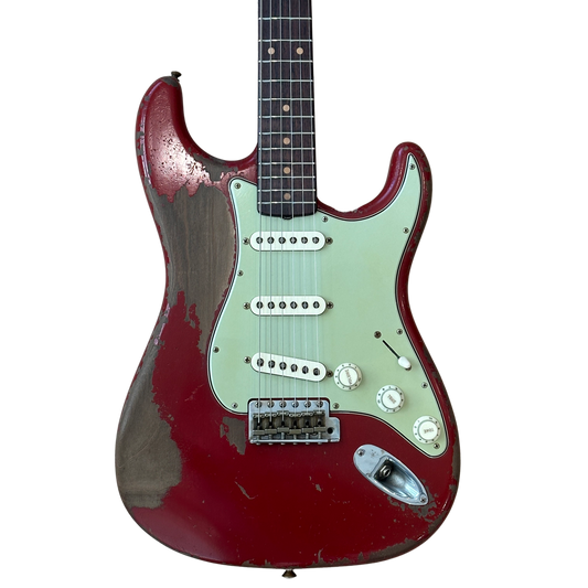 Fender Custom Shop Masterbuilt Dale Wilson '60s Roasted Stratocaster Heavy Relic Electric Guitar Dakota Red