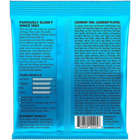 Ernie Ball 2225 Nickel Extra Slinky Electric Guitar Strings (8-38)