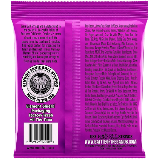 Ernie Ball P02250 Classic Pure Nickel Power Slinky Electric Guitar Strings (11-48)
