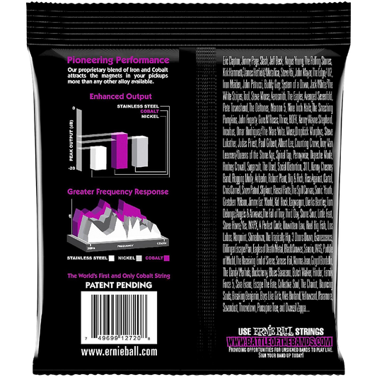 Ernie Ball 2720 Cobalt Power Slinky Electric Guitar Strings (11-48)