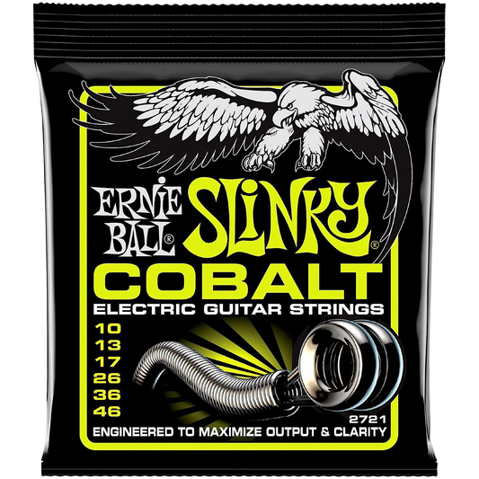 Ernie Ball 2721 Cobalt Regular Slinky Electric Guitar Strings (10-46)
