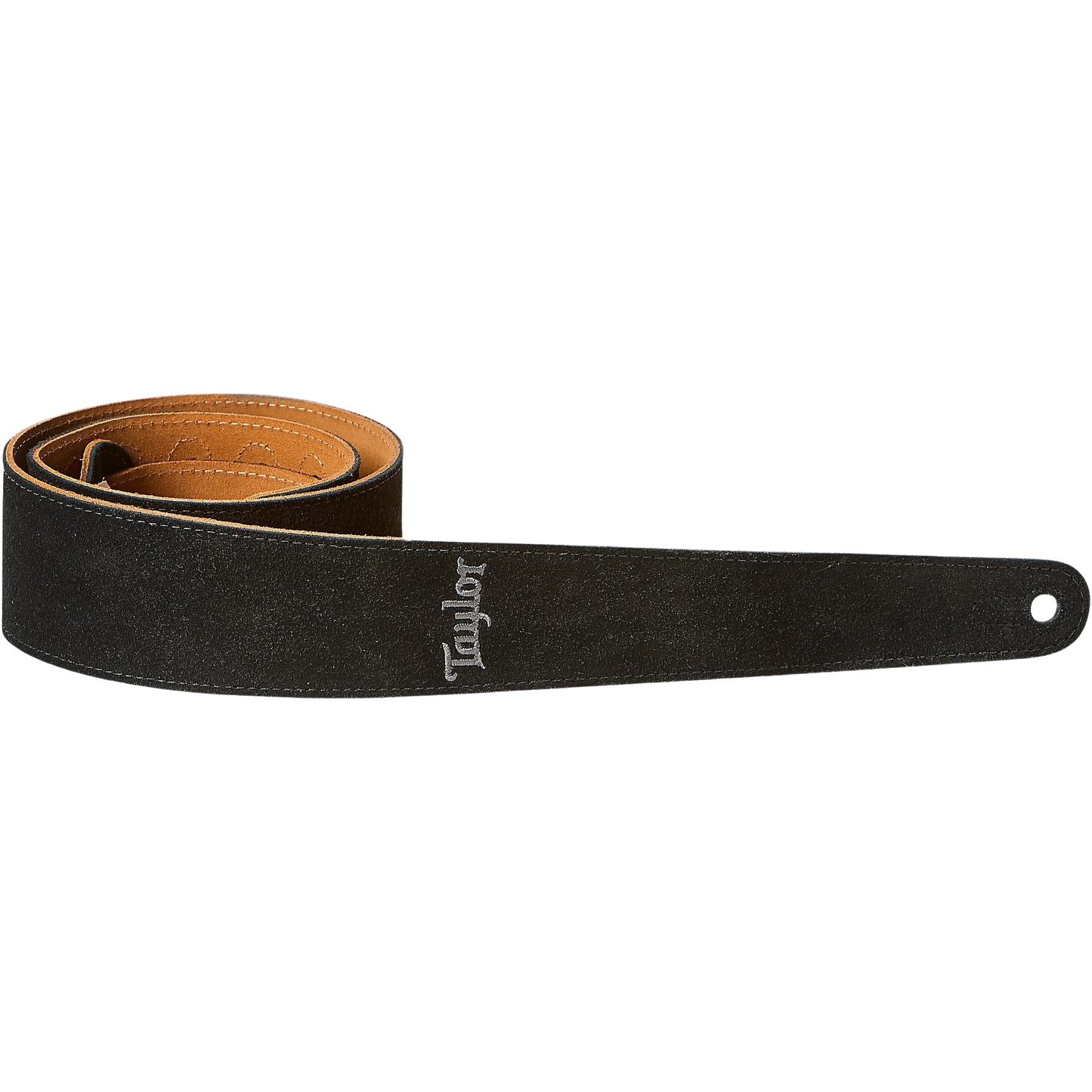 Taylor Guitar Strap Embroidered Suede Black 2.5 in.