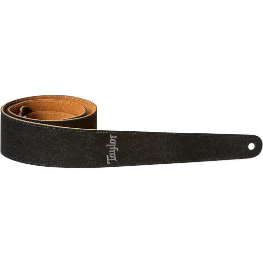 Taylor Guitar Strap Embroidered Suede Black 2.5 in.