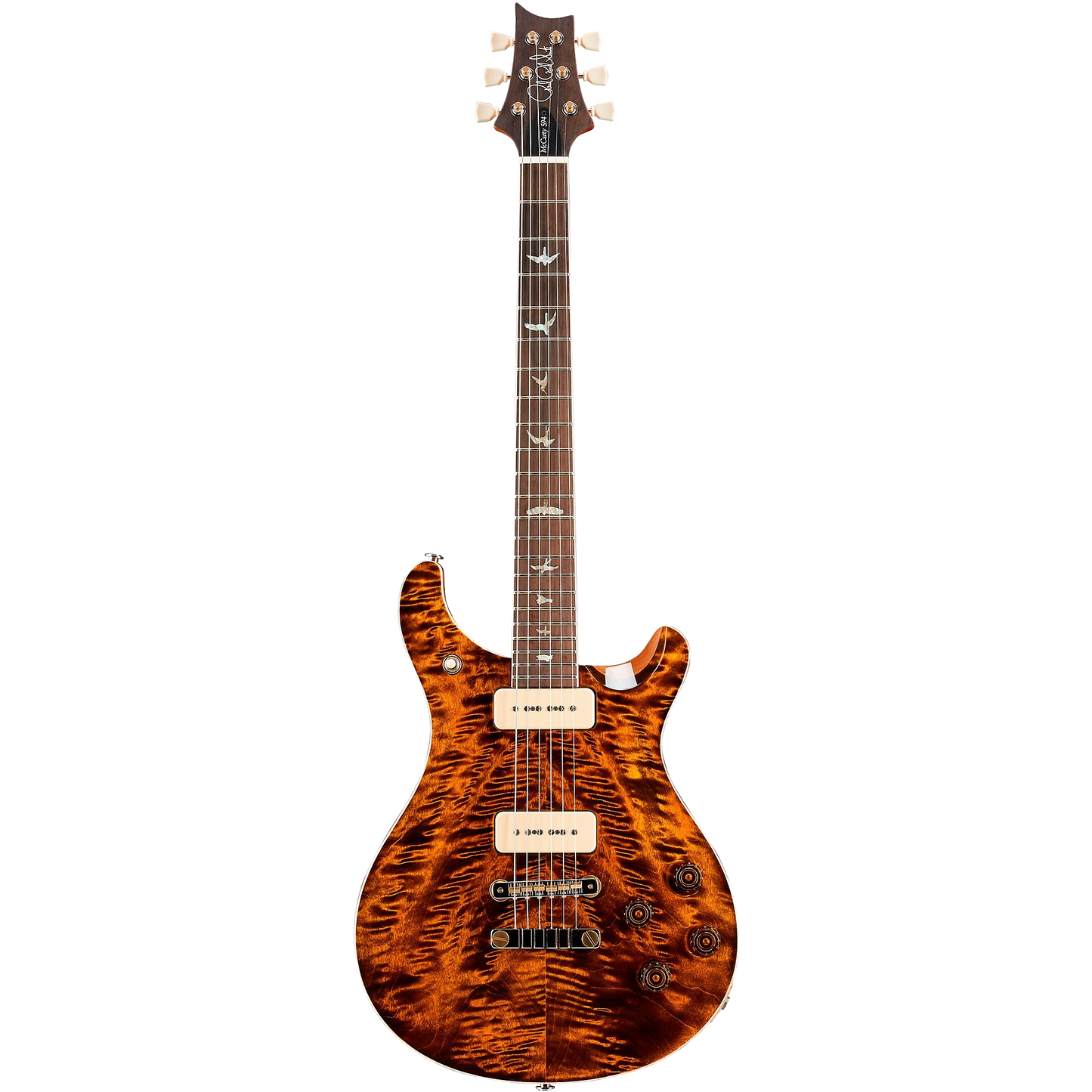 PRS Wood Library McCarty 594 Soapbar With Brazilian Rosewood Fretboard Yellow Tiger